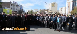 حضور پرشور اساتید، کارکنان و دانشجو معلمان دانشگاه فرهنگیان استان اردبیل در راهپیمایی یوم الله 13 آبان ماه 4