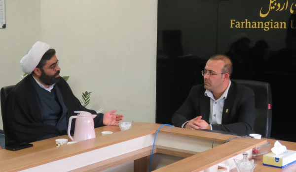 نشست صمیمی سرپرست دانشگاه فرهنگیان استان اردبیل با مسئول ناحیه بسیج دانشجویی استان و هیات همراه 5