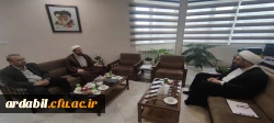 دیدار سرپرست دانشگاه فرهنگیان با مدیرکل اوقاف و امور خیریه استان اردبیل 2