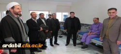 حضور سرپرست دانشگاه فرهنگیان در بیمارستان توانبخشی ایثار اردبیل به مناسبت ولادت حضرت ابوالفضل (ع) و روز جانباز 6