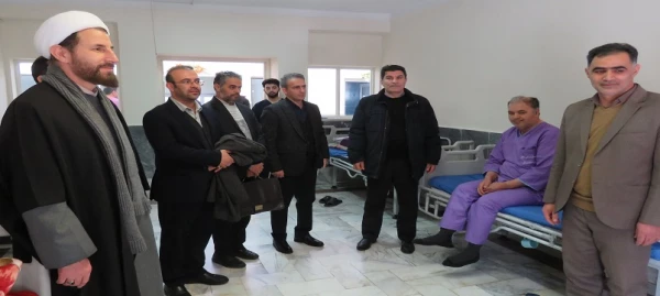 حضور سرپرست دانشگاه فرهنگیان در بیمارستان توانبخشی ایثار اردبیل به مناسبت ولادت حضرت ابوالفضل (ع) و روز جانباز 6