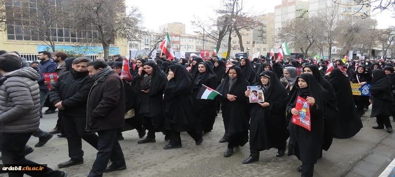 دانشگاه فرهنگیان اردبیل در صف مقدم راهپیمایی روز جهانی قدس
تجدید میثاق با آرمان فلسطین و رهبری 9