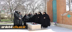 غبارروبی و عطرافشانی مزار شهید گمنام دانشگاه فرهنگیان استان 6