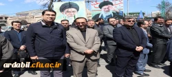 حضور دانشگاه فرهنگیان در مراسم عظیم مردمی گرامیداشت چهلمین روز شهادت قائد امت 5