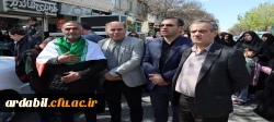 حضور دانشگاه فرهنگیان در مراسم عظیم مردمی گرامیداشت چهلمین روز شهادت قائد امت 9