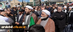 حضور دانشگاه فرهنگیان در مراسم عظیم مردمی گرامیداشت چهلمین روز شهادت قائد امت 12