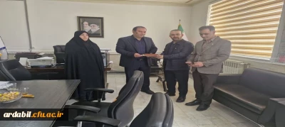 دیدار رئیس دانشگاه فرهنگیان استان اردبیل، با مدیرکل نوسازی، توسعه و تجهیز مدارس استان