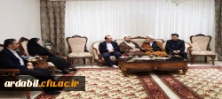 دیدار و تکریم حجت الاسلام  زین العابدین سعادتی، رئیس پیشین دانشگاه فرهنگیان استان اردبیل به مناسبت هفته معلم
 2